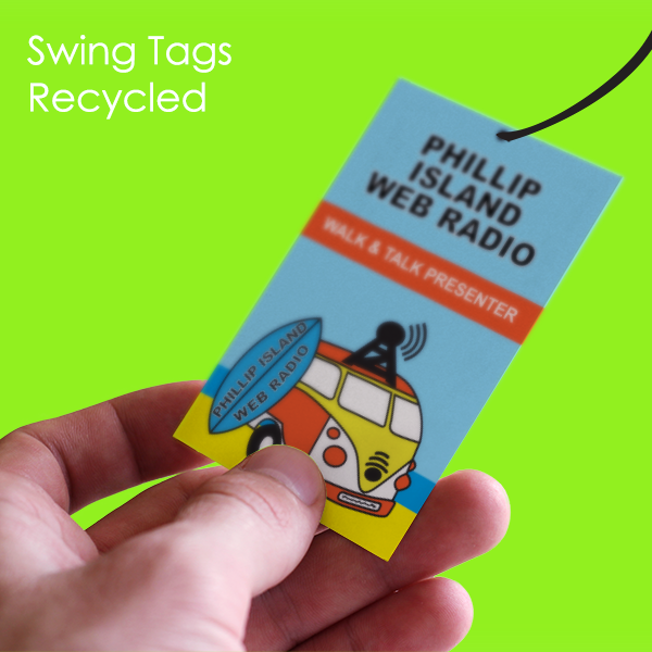 swing tag recycled