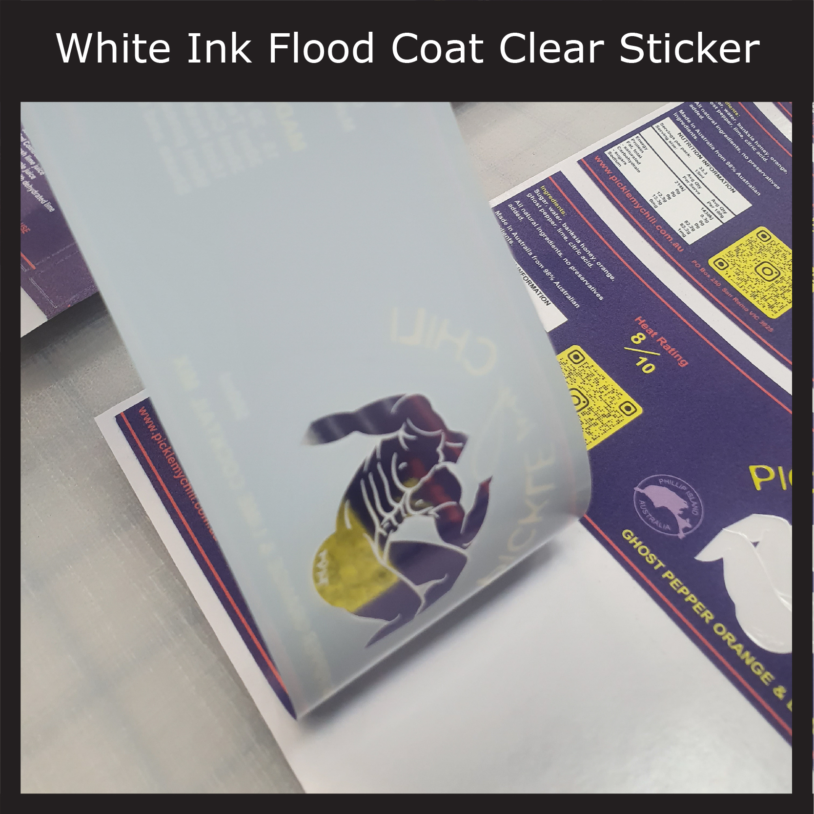 White ink flood coat